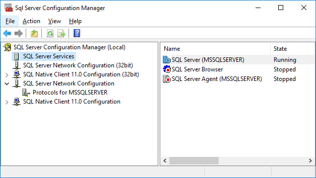 Select SQL Server Network Configuration